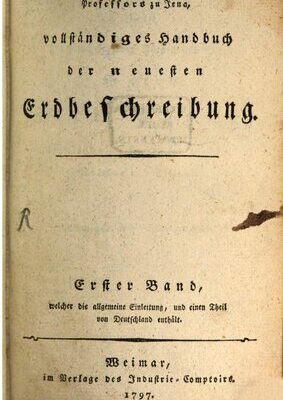 خرید و دانلود نسخه کامل کتاب Vollständiges Handbuch der neuesten Erdbeschreibung