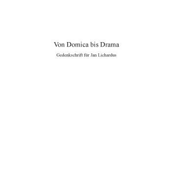 خرید و دانلود نسخه کامل کتاب Von Domica bis Drama : Gedenkschrift für Jan Lichardus
