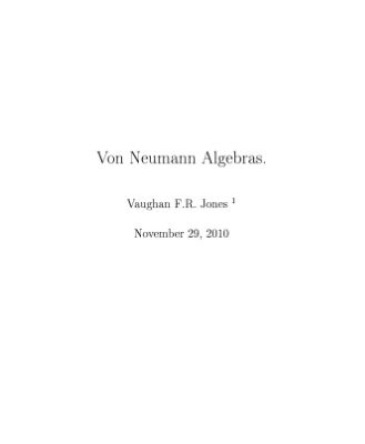 خرید و دانلود نسخه کامل کتاب Von Neumann Algebras