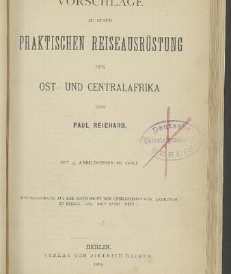 خرید و دانلود نسخه کامل کتاب Vorschläge zu einer praktischen Reiseausrüstung für Ost- und Centralafrika [Zentralafrika]
