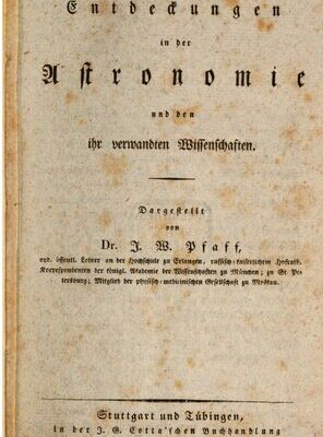 خرید و دانلود نسخه کامل کتاب W. Herschel’s Entdeckungen in der Astronomie und den ihr verwandten Wissenschaften