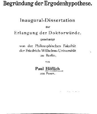 خرید و دانلود نسخه کامل کتاب Wahrscheinlichkeitstheoretische Begruendung der Ergodenhypothese