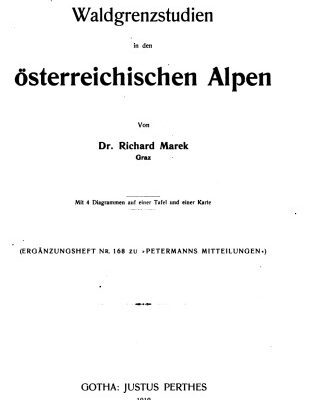 خرید و دانلود نسخه کامل کتاب Waldgrenzstudien in den österreichischen Alpen