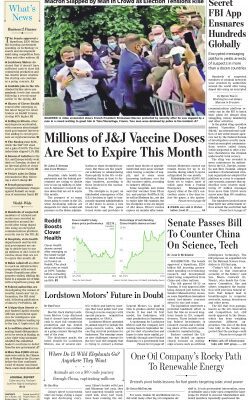 خرید و دانلود نسخه کامل کتاب Wall Street Journal Wednesday May 9, 2021