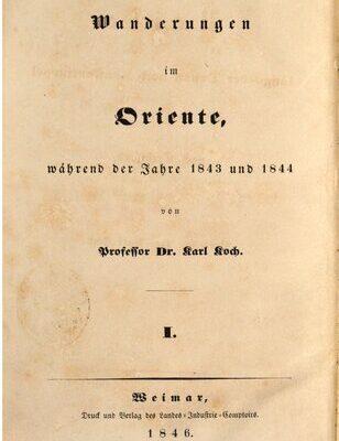 خرید و دانلود نسخه کامل کتاب Wanderungen im Oriente, während der Jahre 1843 und 1844