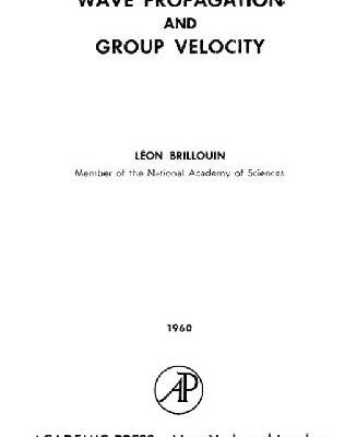 خرید و دانلود نسخه کامل کتاب Wave propagation and group velocity