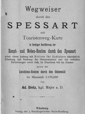 خرید و دانلود نسخه کامل کتاب Wegweiser durch den Spessart mit Touristen-Karte in farbiger Ausführung der Haupt- und Neben-Routen durch den Spessart
