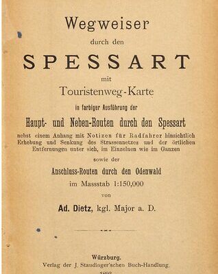 خرید و دانلود نسخه کامل کتاب Wegweiser durch den Spessart mit Touristenweg-Karte … sowie der Anschluss-Routen in den Odenwald