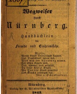 خرید و دانلود نسخه کامل کتاب Wegweiser durch Nürnberg. Handbüchlein für Fremde und Einheimische