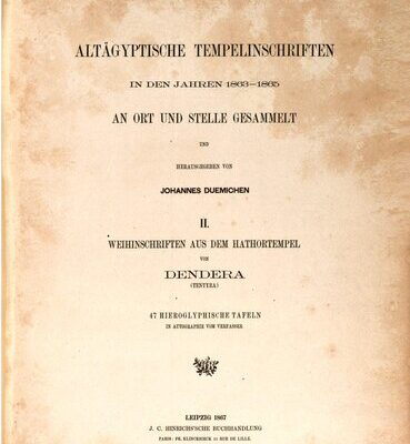 خرید و دانلود نسخه کامل کتاب Weihinschriften aus dem Hathor-Tempel von Dendera (Tentyra)