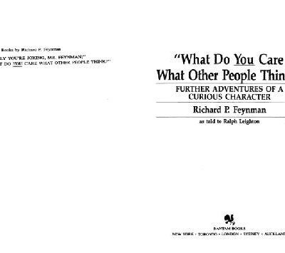 خرید و دانلود نسخه کامل کتاب What do you care what other people think