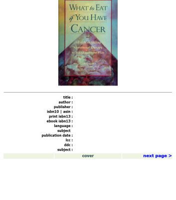 خرید و دانلود نسخه کامل کتاب What to Eat if You Have Cancer