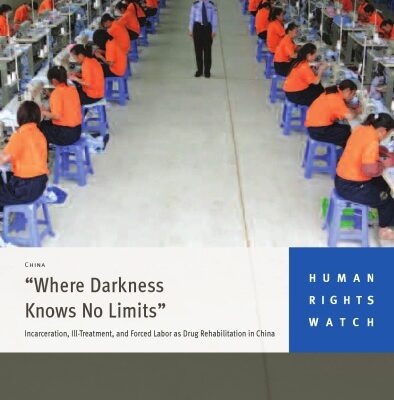 خرید و دانلود نسخه کامل کتاب “Where Darkness Knows No Limits” Incarceration, Ill-Treatment and Forced Drug Rehabilitation in China