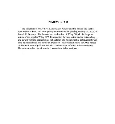 خرید و دانلود نسخه کامل کتاب Wiley Cpa Examination Review, 2001: Accounting and Reporting : Taxation, Managerial, Governmental, and Not-For-Profit Organizations (Wiley Cpa Examiantion Review. Accounting and Reporting)