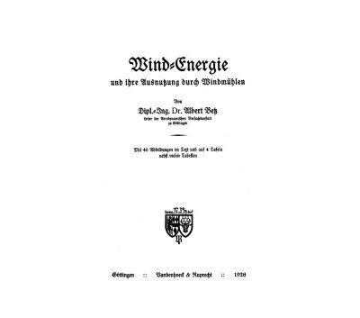 خرید و دانلود نسخه کامل کتاب Windenergie und ihre Ausnutzung durch Windmühlen