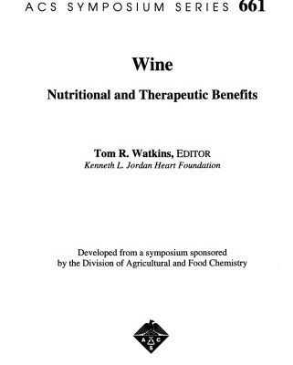 خرید و دانلود نسخه کامل کتاب Wine. Nutritional and Therapeutic Benefits