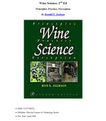 خرید و دانلود نسخه کامل کتاب Wine Science: Principles, Practice, Perception