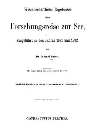 خرید و دانلود نسخه کامل کتاب Wissenschaftliche Ergebnisse einer Forschungsreise zur See, ausgeführt in den Jahren 1891 und 1892