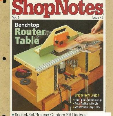 خرید و دانلود نسخه کامل کتاب Woodworking Shopnotes 045 – Bench Top Router Table