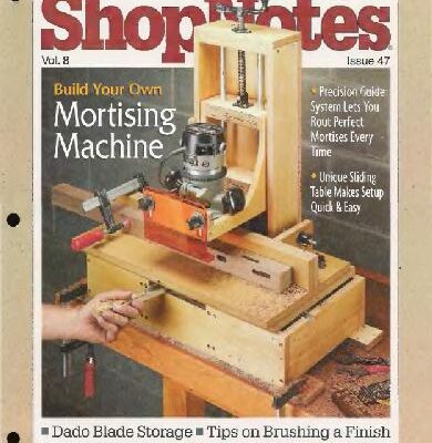 خرید و دانلود نسخه کامل کتاب Woodworking Shopnotes 047 – Build Your Own Mortising Machine