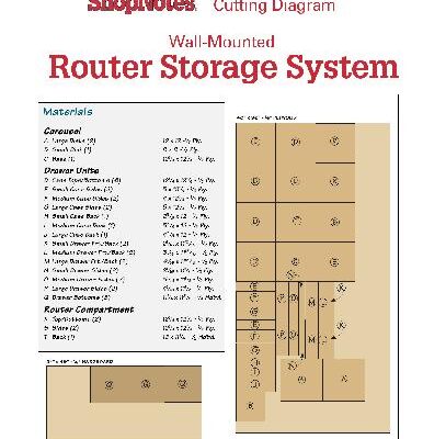خرید و دانلود نسخه کامل کتاب Woodworking Shopnotes 063 – Router storage drawing