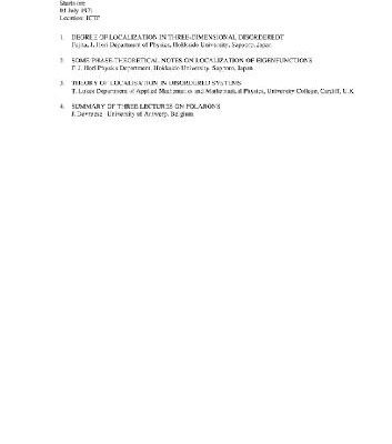 خرید و دانلود نسخه کامل کتاب Workshop on Solid state physics