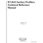 خرید و دانلود نسخه کامل کتاب WYKO Surface Profilers Technical Reference Manual