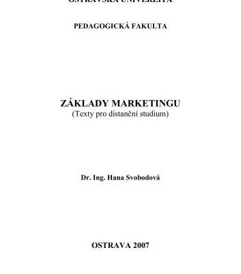 خرید و دانلود نسخه کامل کتاب Základy marketingu