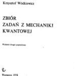 خرید و دانلود نسخه کامل کتاب Zbiór Zadan z Mechaniki Kwantowej
