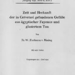 خرید و دانلود نسخه کامل کتاب Zeit und Herkunft der in Cerveteri gefundenen Gefäße aus ägyptischer Fayence und glasiertem Ton