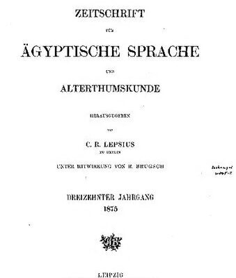 خرید و دانلود نسخه کامل کتاب Zeitschrift für Ägyptische Sprache und Altertumskunde