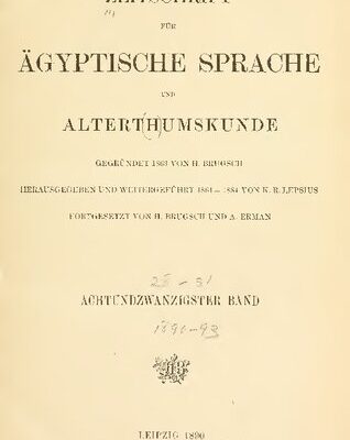 خرید و دانلود نسخه کامل کتاب Zeitschrift für Ägyptische Sprache und Altertumskunde