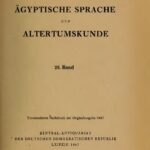 خرید و دانلود نسخه کامل کتاب Zeitschrift für Ägyptische Sprache und Altertumskunde