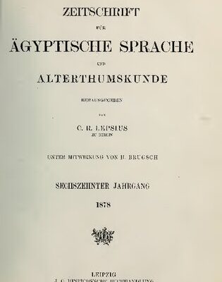خرید و دانلود نسخه کامل کتاب Zeitschrift für Ägyptische Sprache und Altertumskunde