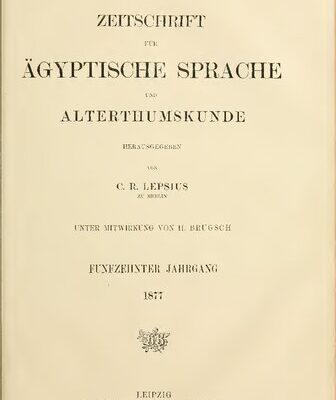 خرید و دانلود نسخه کامل کتاب Zeitschrift für Ägyptische Sprache und Altertumskunde