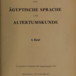خرید و دانلود نسخه کامل کتاب Zeitschrift für Ägyptische Sprache und Altertumskunde