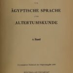 خرید و دانلود نسخه کامل کتاب Zeitschrift für Ägyptische Sprache und Altertumskunde