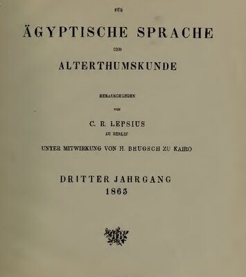 خرید و دانلود نسخه کامل کتاب Zeitschrift für Ägyptische Sprache und Altertumskunde
