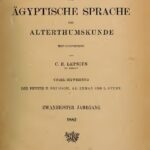 خرید و دانلود نسخه کامل کتاب Zeitschrift für Ägyptische Sprache und Altertumskunde