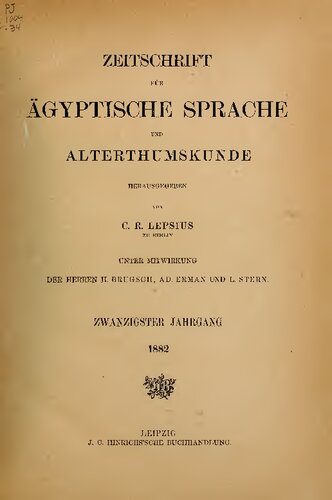 خرید و دانلود نسخه کامل کتاب Zeitschrift für Ägyptische Sprache und Altertumskunde_68c514f55aa85.jpeg خرید و دانلود نسخه کامل کتاب Zeitschrift für Ägyptische Sprache und Altertumskunde