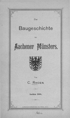 خرید و دانلود نسخه کامل کتاب Zur Baugeschichte des Aachener Münsters_68d2d6f449b45.jpeg خرید و دانلود نسخه کامل کتاب Zur Baugeschichte des Aachener Münsters