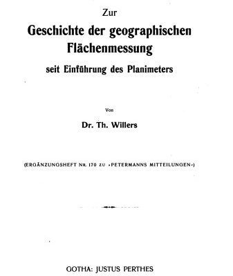 خرید و دانلود نسخه کامل کتاب Zur Geschichte der geographischen Flächenmessung seit Einführung des Planimeters