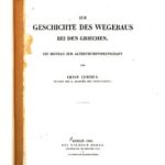 خرید و دانلود نسخه کامل کتاب Zur Geschichte des Wegebaus bei den Griechen : Ein Beitrag zur Altertumswissenschaft