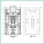خرید و دانلود نقشه معماری ۲۸*۱۶.۵۰ شمالی: پلان معماری ۲۸*۱۶.۵۰ شمالی - تصویر 4