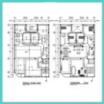 خرید و دانلود نقشه معماری ۲۰*۱۳.۳۳ شمالی: پلان معماری ۲۰*۱۳.۳۳ شمالی