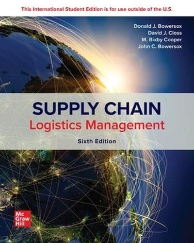 51TAMWwLzTL خرید و دانلود نسخه کامل کتاب Supply Chain Logistics Management, 6th Edition + PDF