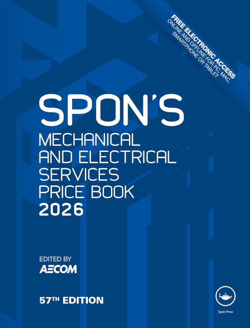 خرید و دانلود نسخه کامل کتاب Spon's Mechanical and Electrical Services Price Book 2026 (Spon's Price Books) 57th Edition - Original Pdf