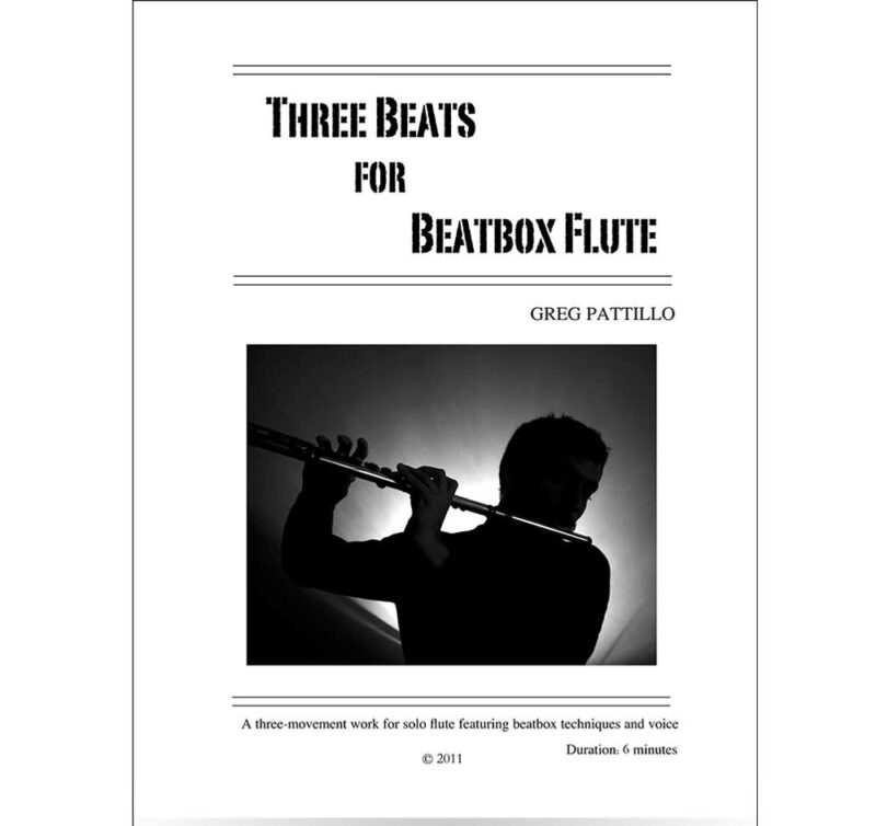 91dbbb خرید و دانلود کتاب نت فلوت | 3 قطعه بیت باکس برای فلوت - گرگ پاتیلو - تصویر 1