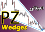 خرید و دانلود اندیکاتور الگوهای کلاسیک بر مبنای گُوِه با نام PZ Wedges