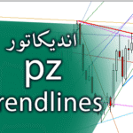 خرید و دانلود اندیکاتور توانایی رسم خودکار 18 خط روند PZ Trendlines برای متاتریدر 4